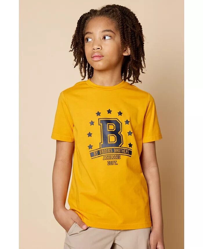 

Футболка с логотипом Big Boys "B" Brooks Brothers, розовый
