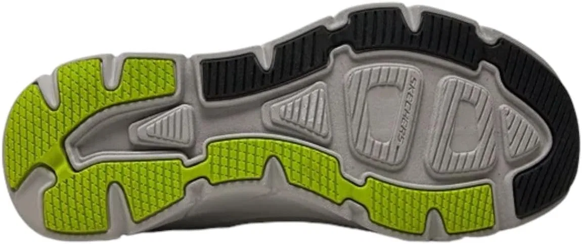 Мужские кроссовки Skechers, Black Engineered Mesh Synthetic Lime Trim — фото 4
