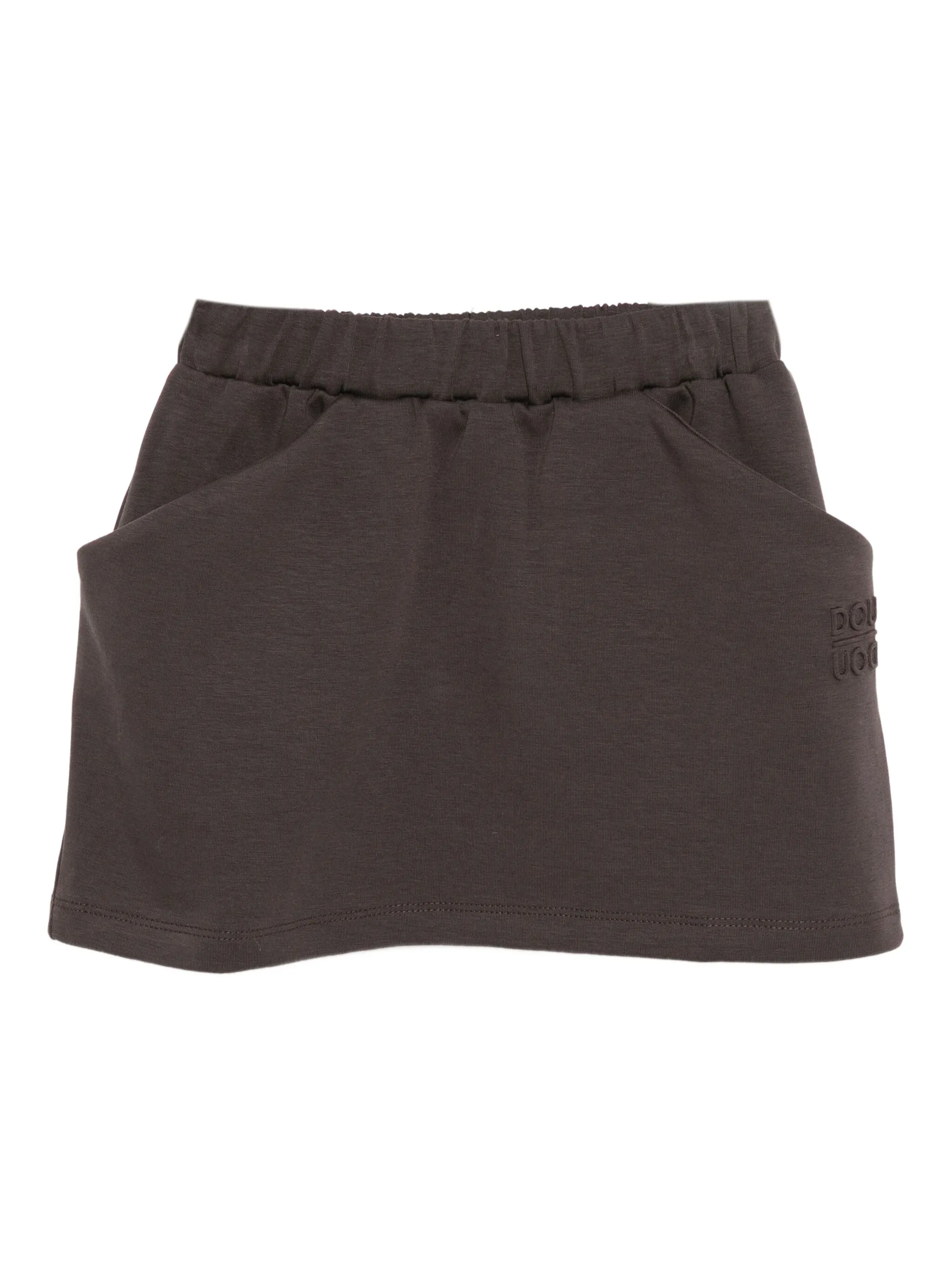 

Юбка с тисненым логотипом Douuod Kids, коричневый