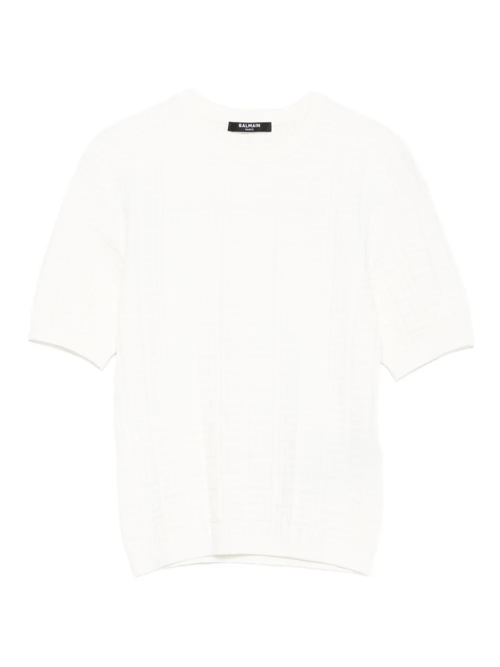 

Фактурная футболка BALMAIN, белый