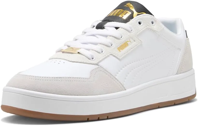 Мужские кроссовки PUMA Court Classic Lux Sd Casual - белые, белый