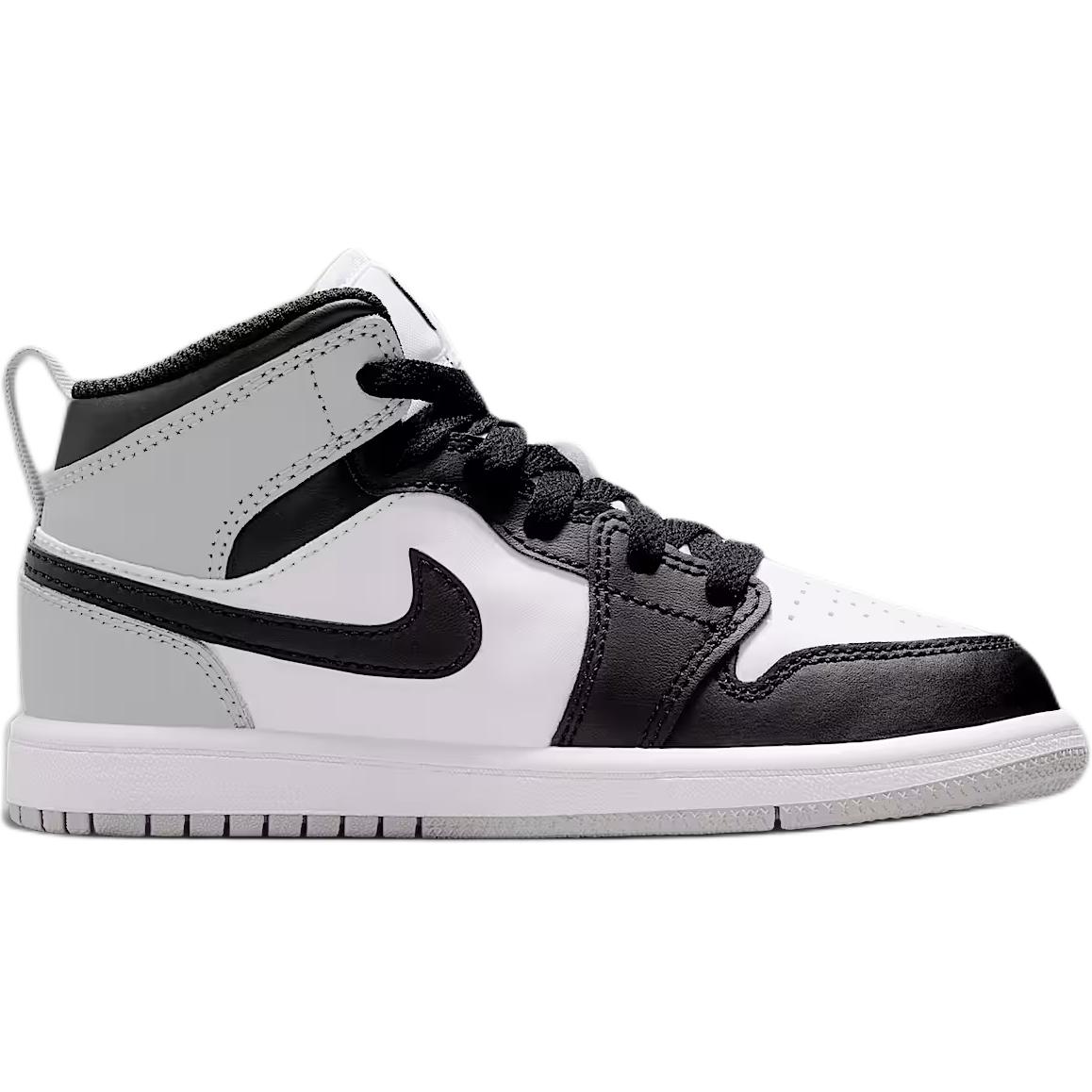 Jordan Air 1 Abrasion Resistant Mid top детские баскетбольные кроссовки White Black для детей 3-7 лет — фото 3