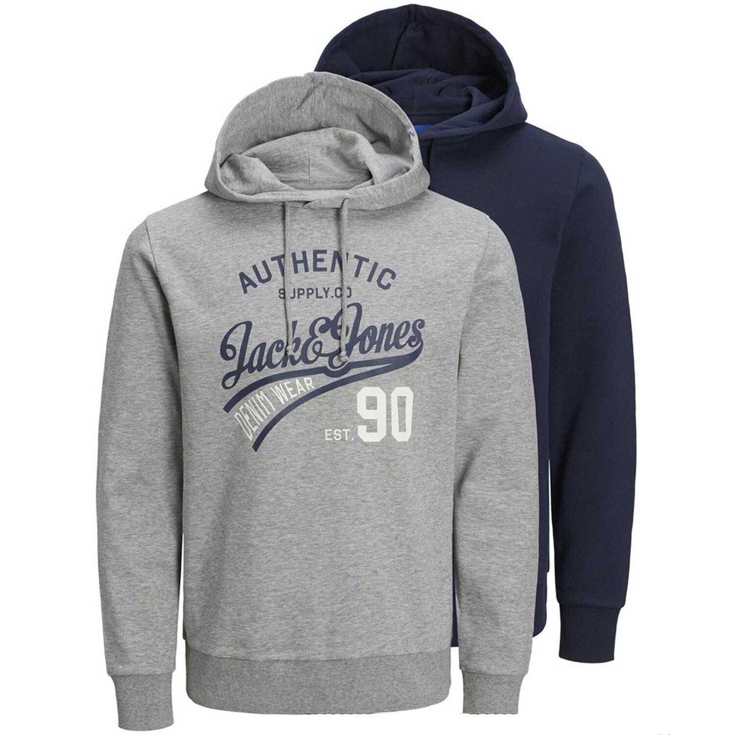 

Толстовка Jack & Jones 2er Pack, цвет Grau/Dunkelblau