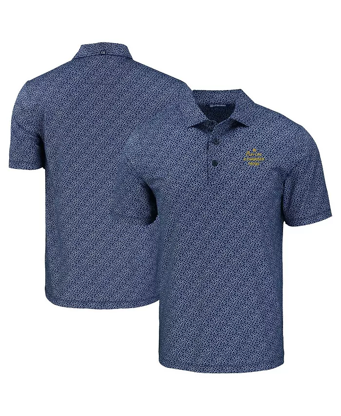

Мужская поло Play Like A Champion Today Pike Eco Pebble Print Stretch с логотипом Notre Dame Fighting Irish Cutter & Buck, мультиколор