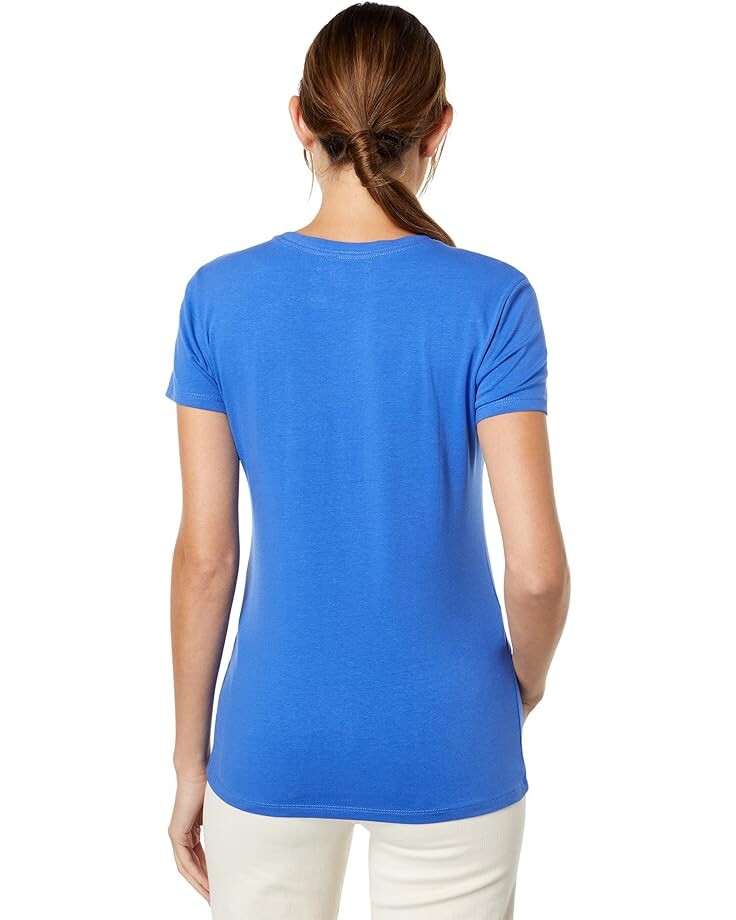 

Футболка U.S. POLO ASSN. Stretch Crew Neck Tee, цвет Dazzling Blue