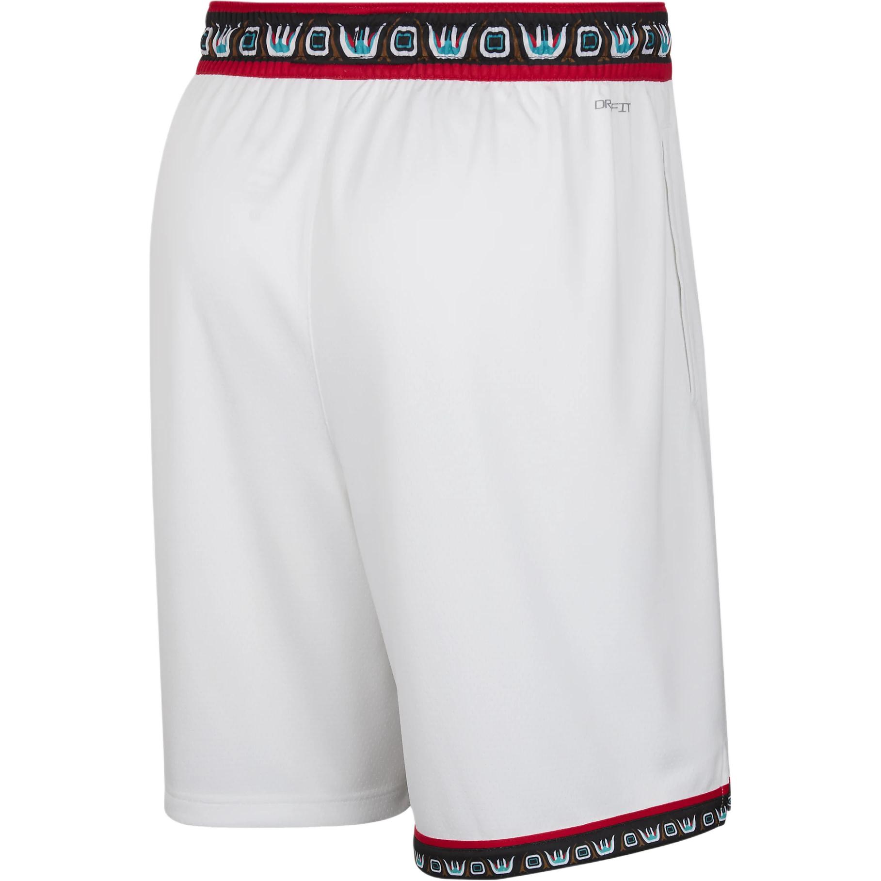 Мужские шорты Memphis Grizzlies 2024/25 Hardwood Classics Dri FIT NBA Swingman Nike, белый — фото 4