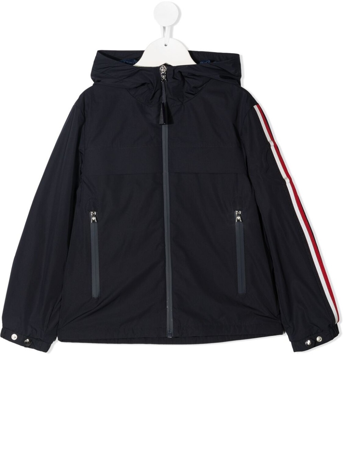 

Moncler Enfant куртка с полосками, синий