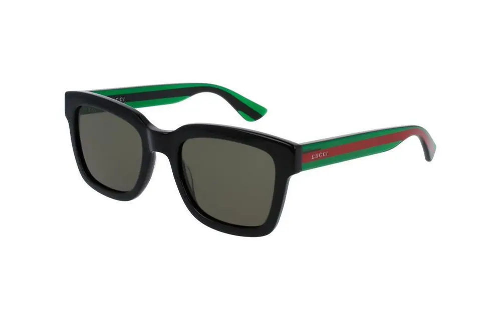 

Солнцезащитные очки Gucci Unisex, черный / зеленый