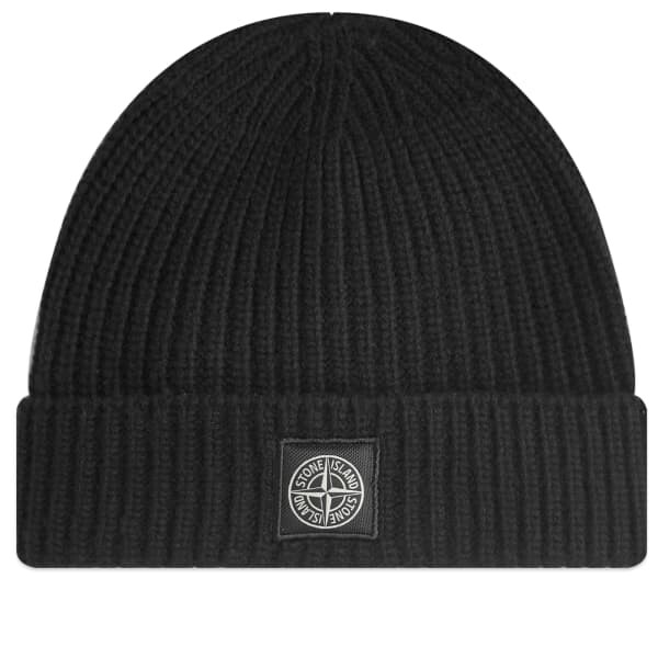 

Шапка-Бини с шерстяными нашивками Stone Island, черный