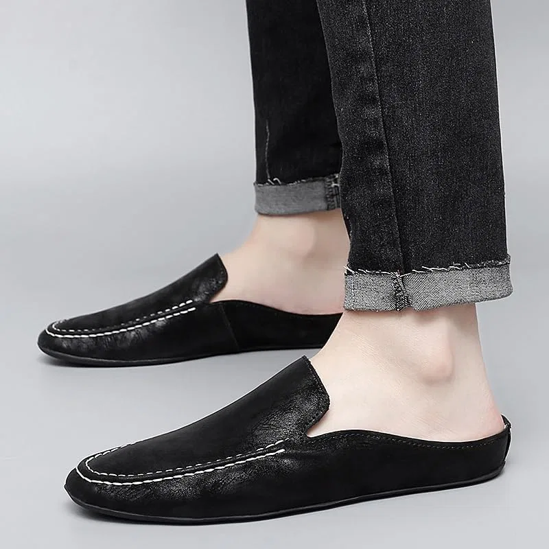 Лоферы мужские из искусственной кожи Black SayfuR — фото 3
