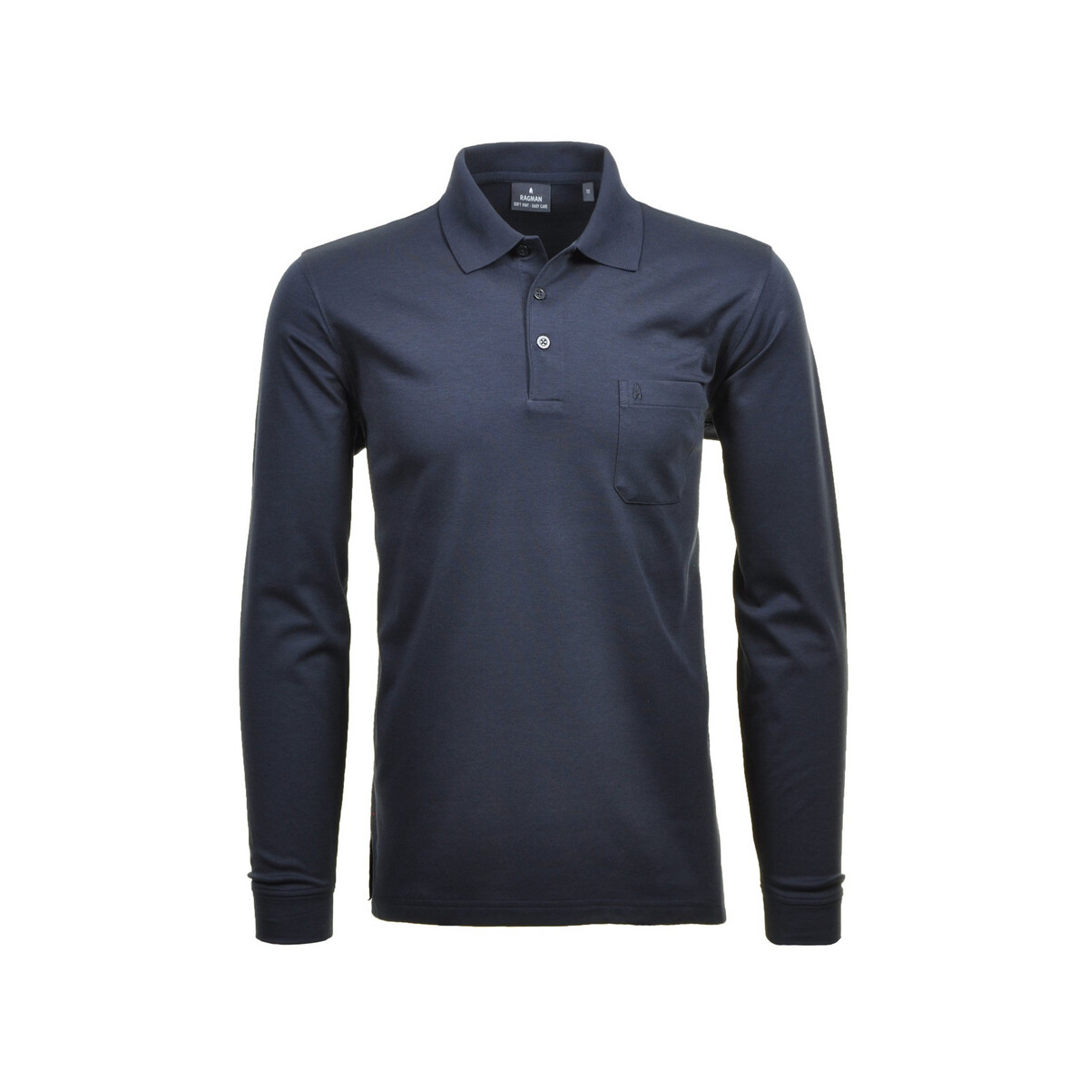 

Поло Ragman langarm, темно-синий