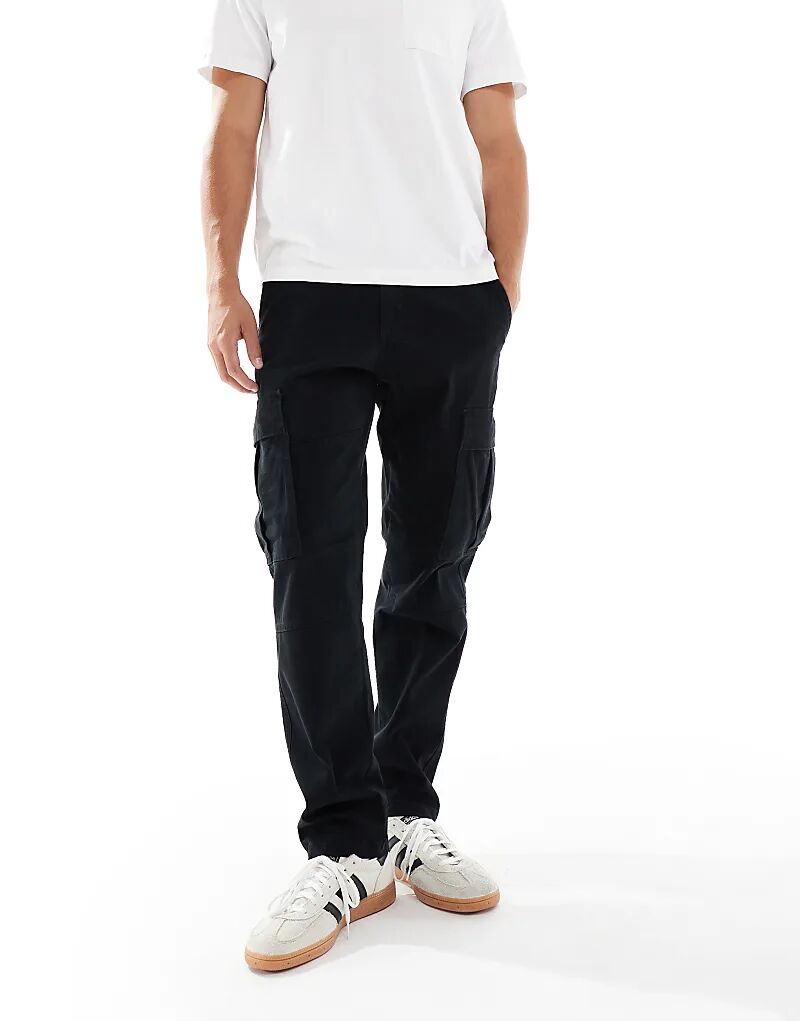 

Узкие брюки-карго Jack & Jones черного цвета