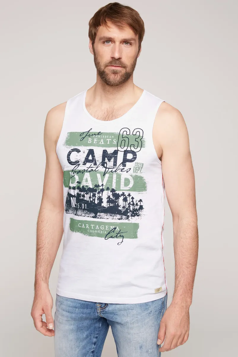 

Майка CAMP DAVID, хлопок, белый