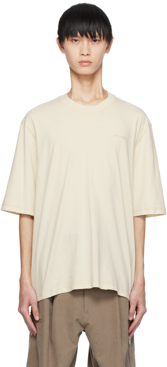 

Футболка AI Paris Off-White Fade Out AMI Paris