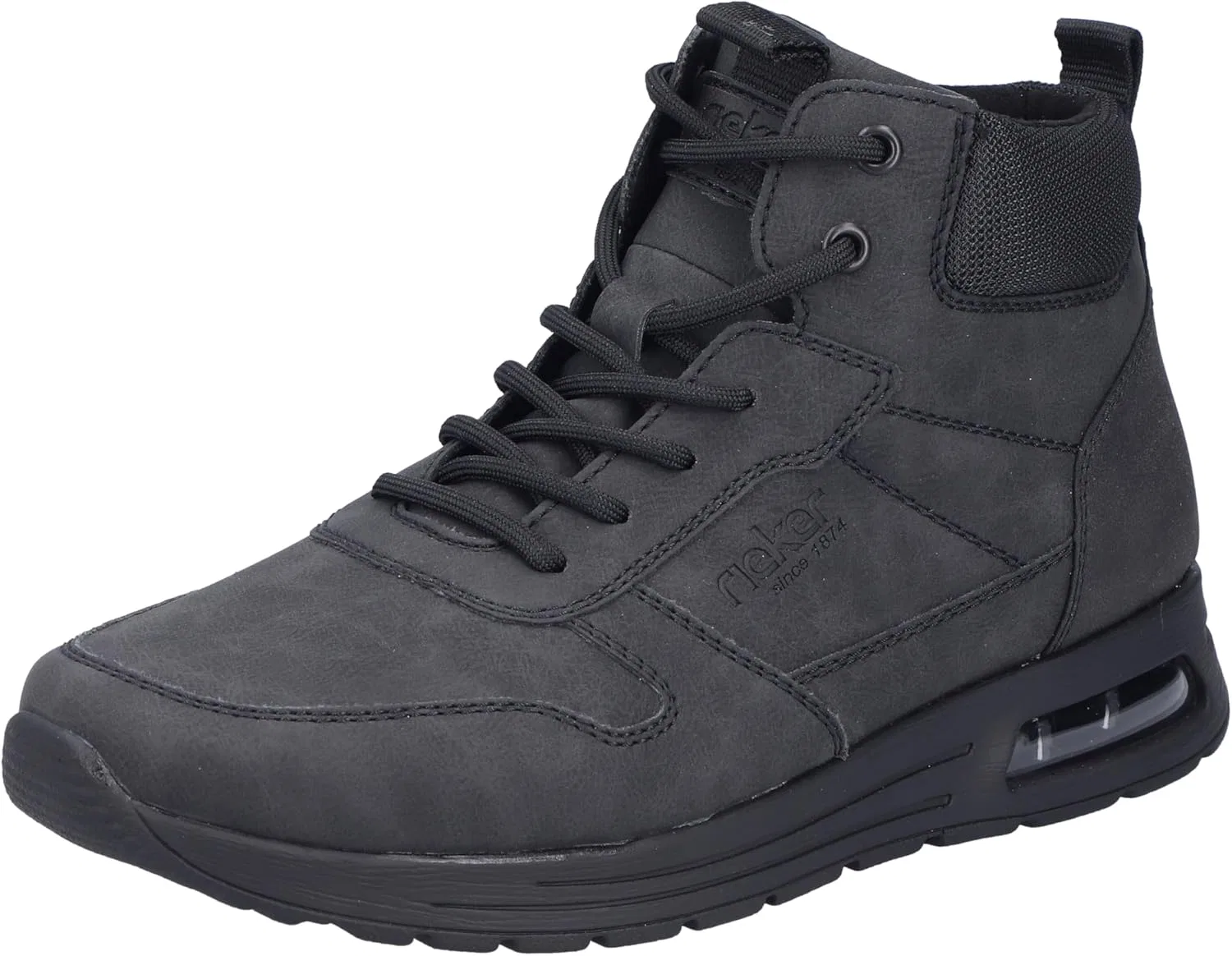 Мужские ботинки Rieker B1024 на шнуровке, Black 00