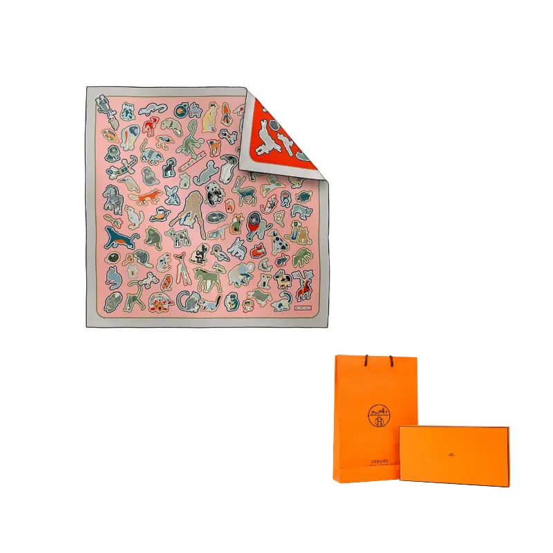 

HERMES Шёлковый шарф унисекс разноцветный, Multicolor