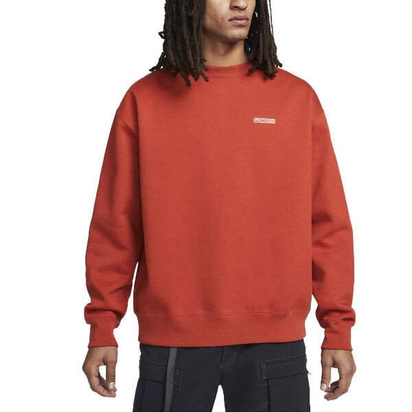 Толстовка Men's Nike ACG Therma-Fit Solid Color Logo Embroidered Round Neck Long Sleeves Orange Red, мультиколор — фото 3