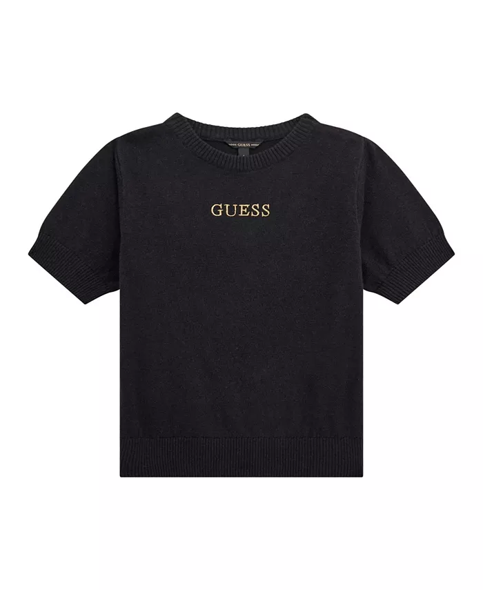 

Большие размеры свитер с короткими рукавами Guess, черный