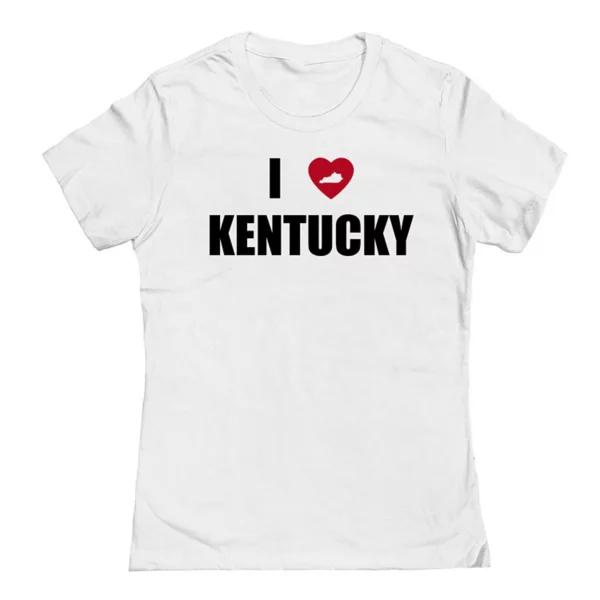 

Футболка Junior'S i Heart Kentucky с графическим принтом Unbranded, белый