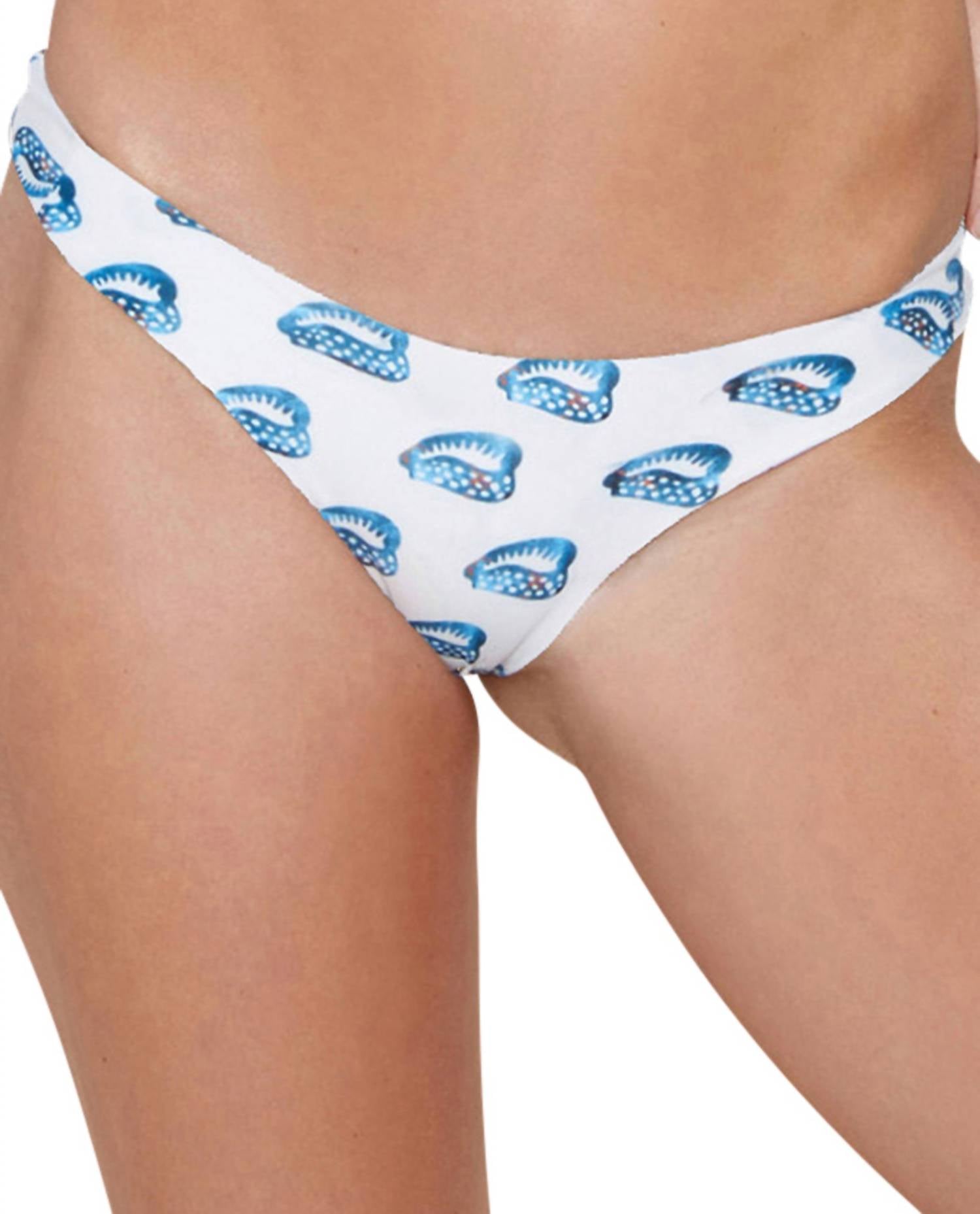 

Малибу Умеренный Бикини Низ В SFS Ракушка Stone Fox Swim, цвет sfs conch shell