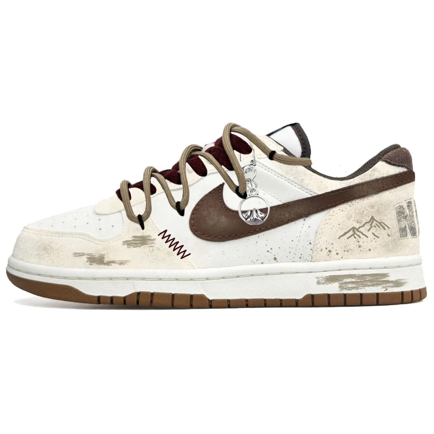 Кроссовки кожаные Nike Big Light Brown