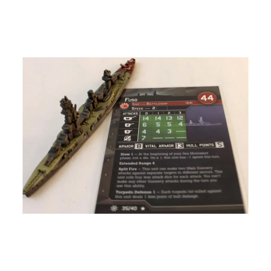 

Фусо (R), Axis & Allies - Collectible Miniatures Game - War at Sea - Condition Zebra Singles