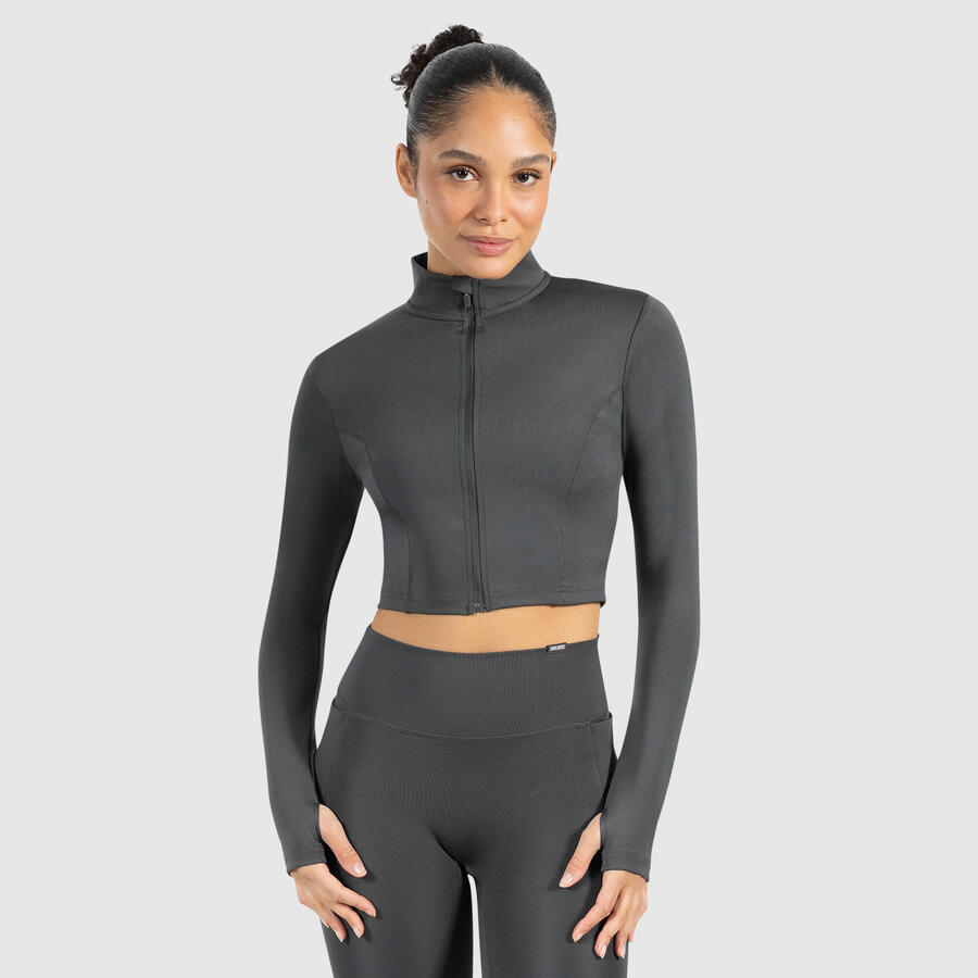 

SMILODOX Женская укороченная куртка Nilai Anthracite