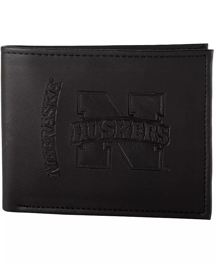 

Мужской черный гибридный складной кошелек Nebraska Huskers Evergreen Enterprises