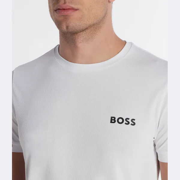 Футболка узкого кроя берететтини Boss x matteo Boss, белый — фото 4