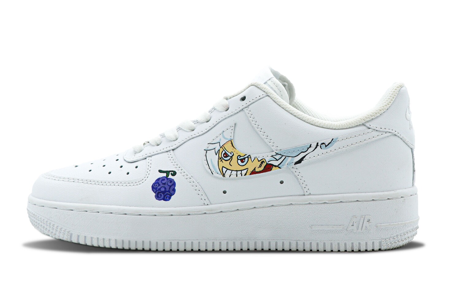 Кроссовки Nike Air Force 1 Skateboard Shoes Women's Low-Top White Blue