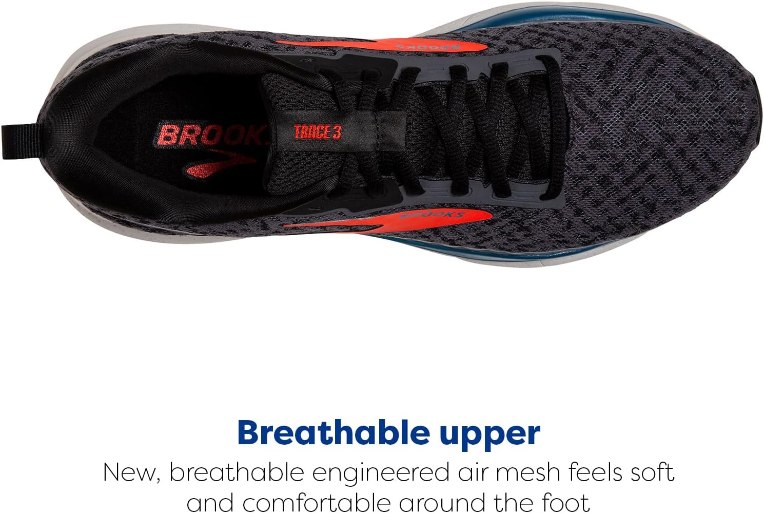 Мужские нейтральные беговые кроссовки Brooks Trace 3, красный/синий — фото 4