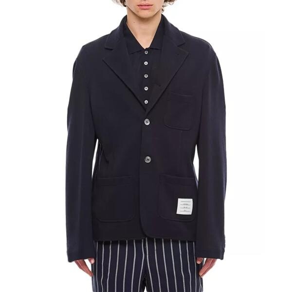 

Куртка sport wool jacket Thom Browne, синий