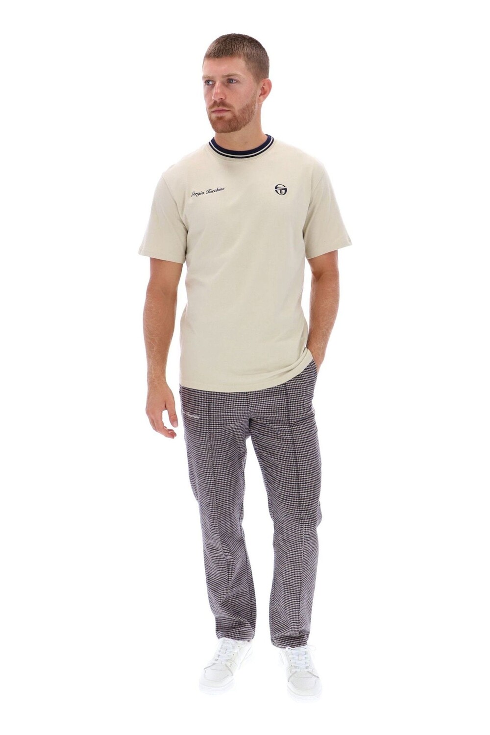 

Футболка Gobert Crew из 100% хлопка Sergio Tacchini, бежевый
