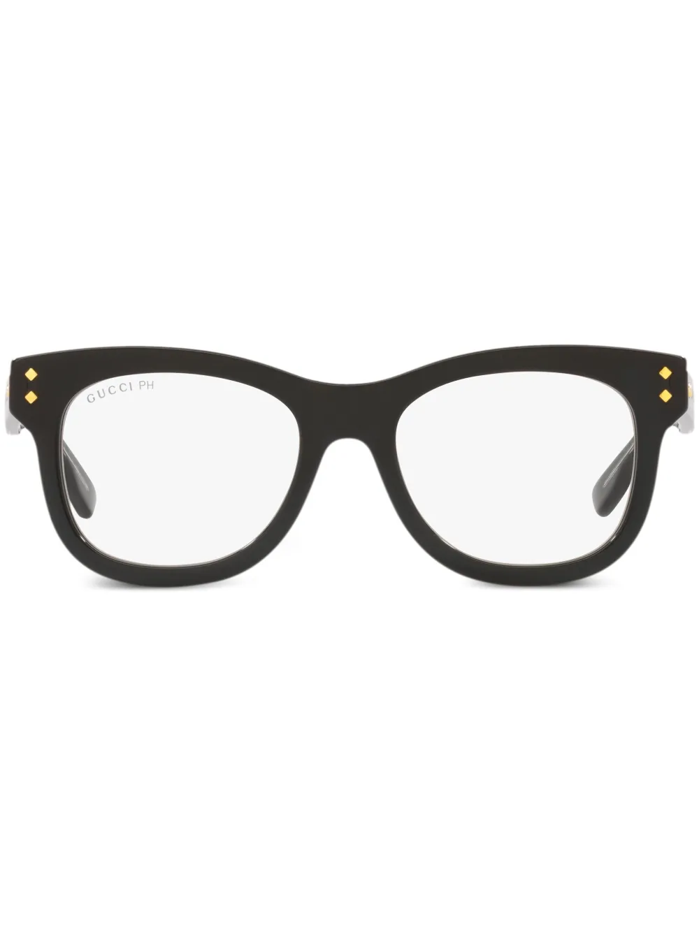 

Очки в квадратной оправе Gucci Eyewear, черный