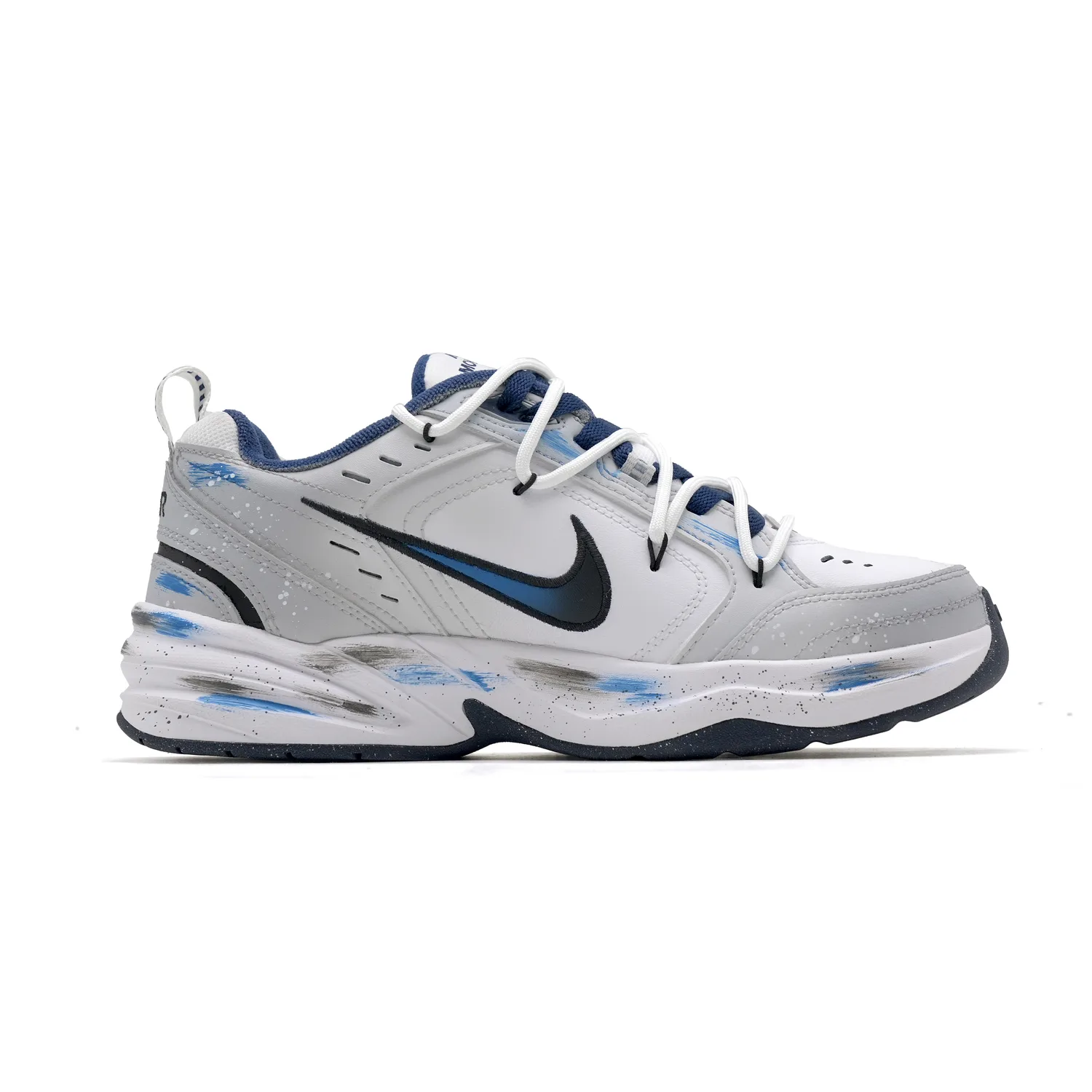 Nike Кроссовки мужские Air Monarch 4 с увеличенной высотой, устойчивые к истиранию, серые — фото 3