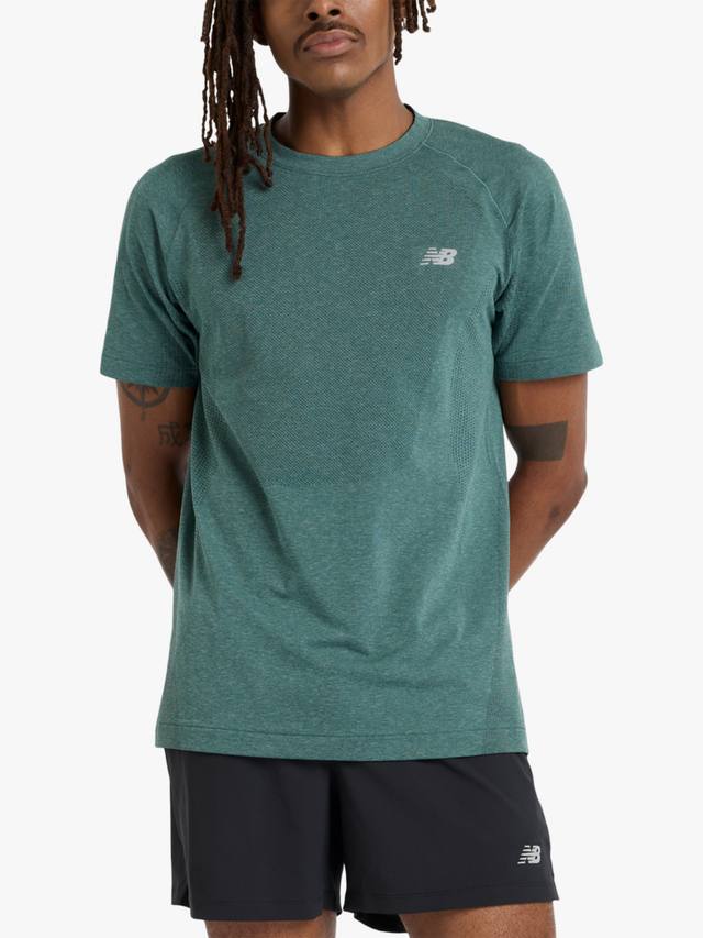 

Вязаная футболка New Balance, зеленый