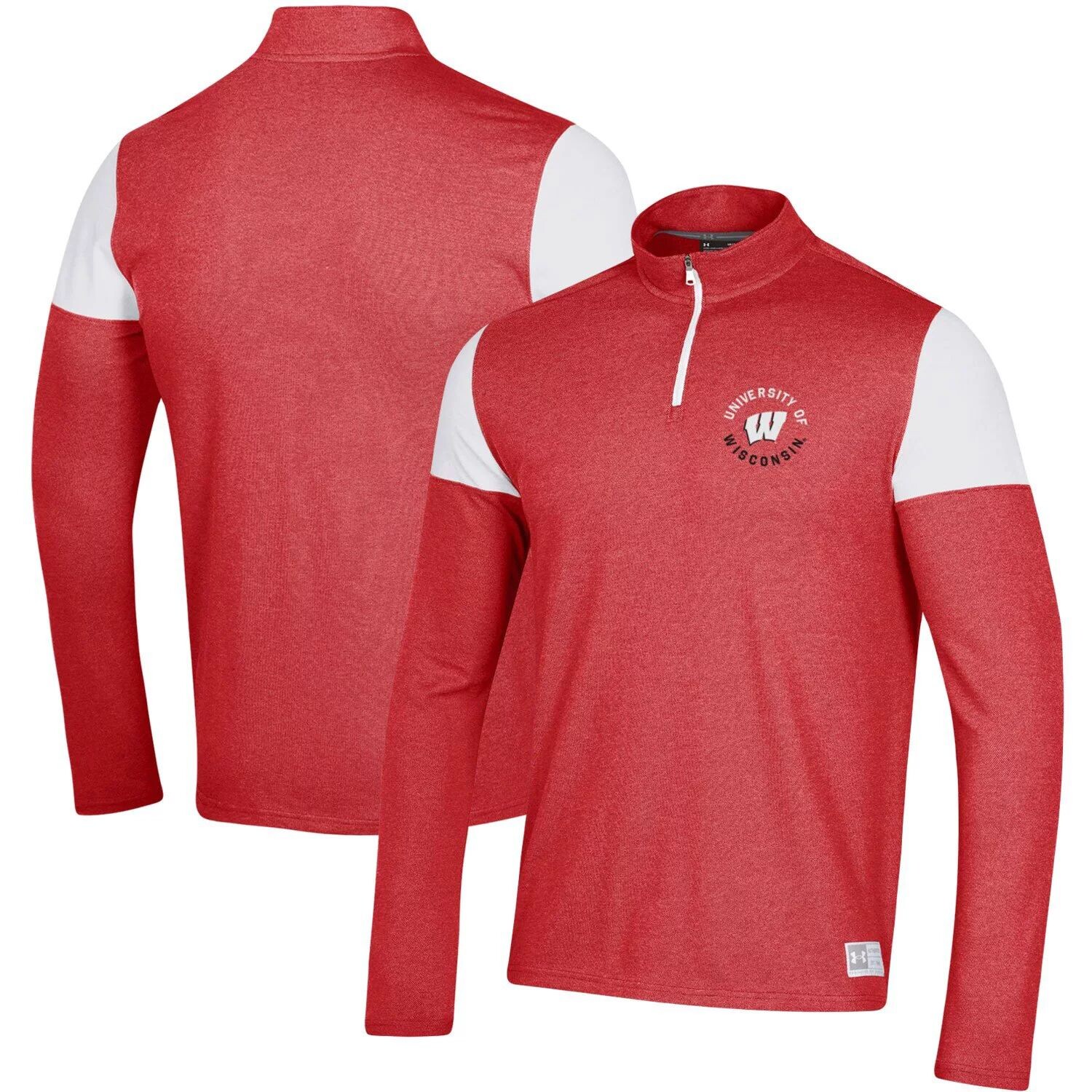 

Мужская красная куртка Wisconsin Badgers Gameday Tri-Blend на молнии четверти Under Armour, Красный, Мужская красная куртка Wisconsin Badgers Gameday Tri-Blend на молнии четверти Under Armour