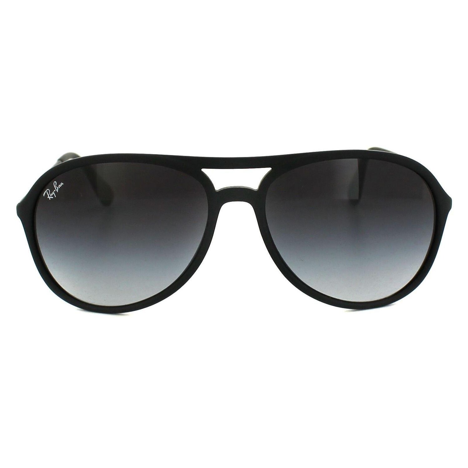 

Солнцезащитные очки Aviator Rubber Black Grey Gradient Alex 4201 Ray-Ban, черный