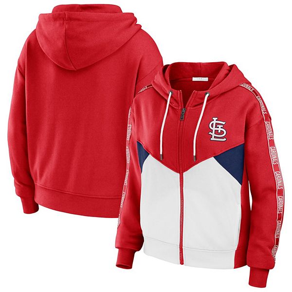 

Женская худи с молнией и цветными блоками St Louis Cardinals красного и белого цвета Wear By Erin Andrews, Красный, Женская худи с молнией и цветными блоками St Louis Cardinals красного и белого цвета Wear By Erin Andrews