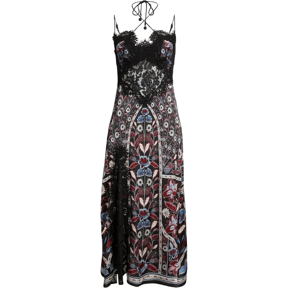 

Женское мини-платье-комбинация FARM Rio Marcelle с кружевом, черное