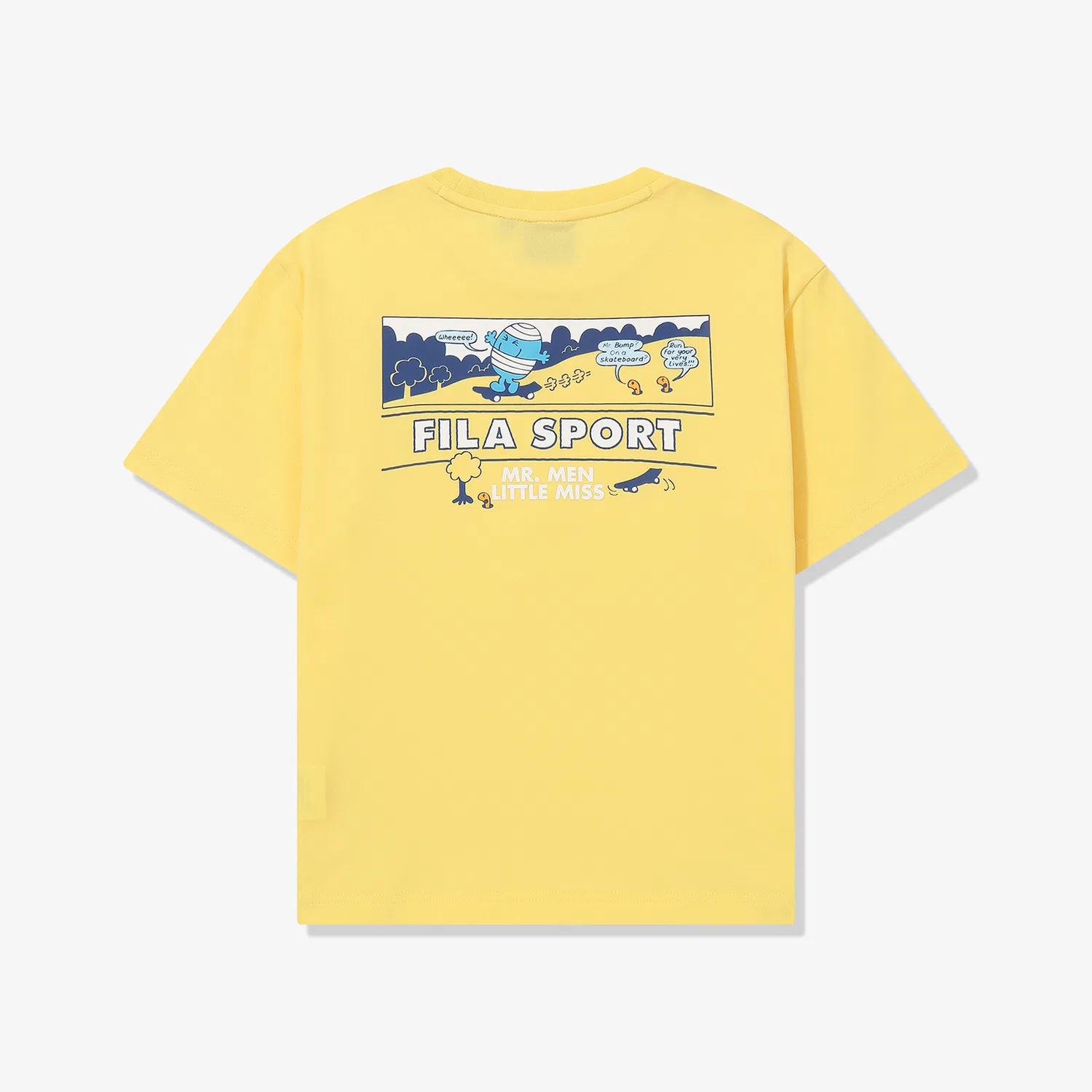 Детская футболка Drywave Mr. Men Little Miss Cool Vacation, жёлтая, от Fila Kids — фото 3