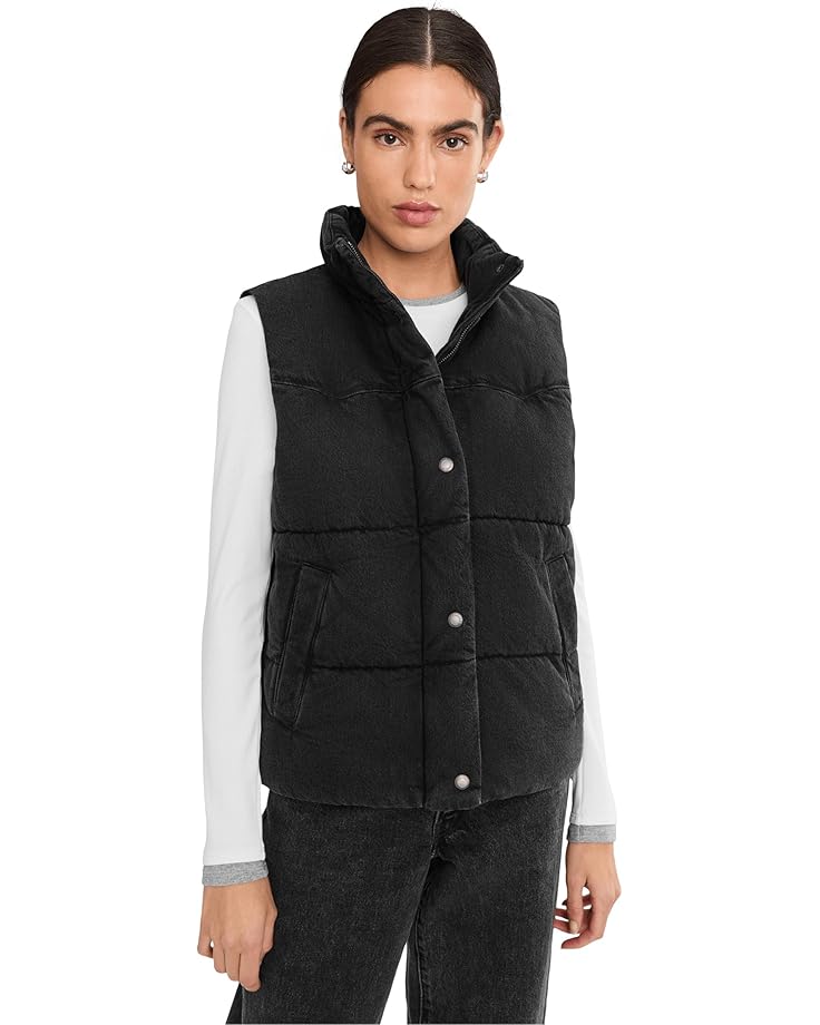 

Женская джинсовая пуховик-жилет Levi's Denim Puffer, Black Wash