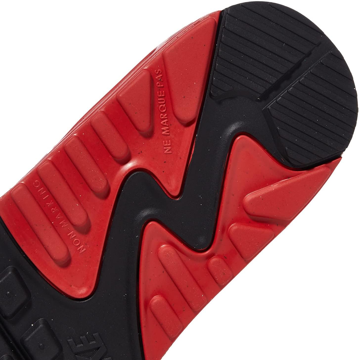 Кроссовки Nike Kid's Air Max 90 LTR, белый/черный/красный — фото 4