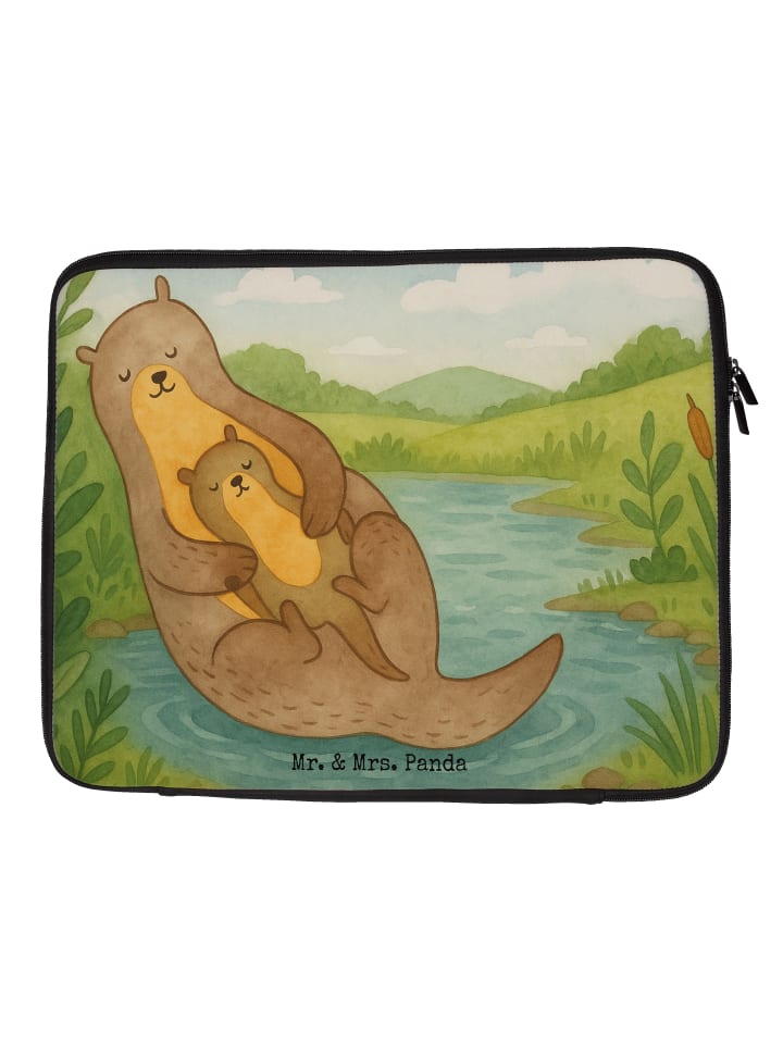 

Mr. & Mrs. Panda Детская сумка для ноутбука с изображением выдры, без надписи, белого цвета