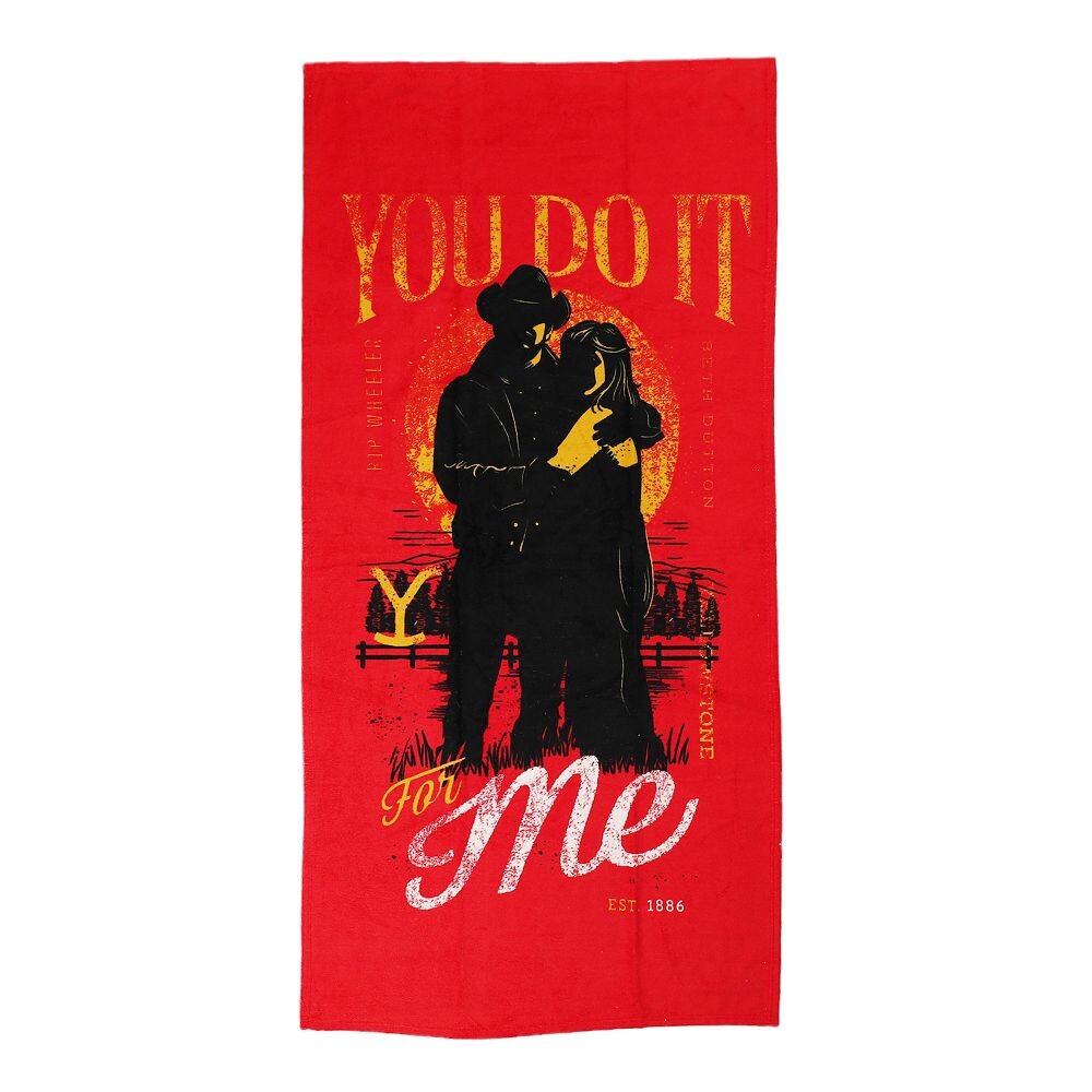 

Пляжное полотенце Yellowstone You Do It For Me Licensed Character, черный