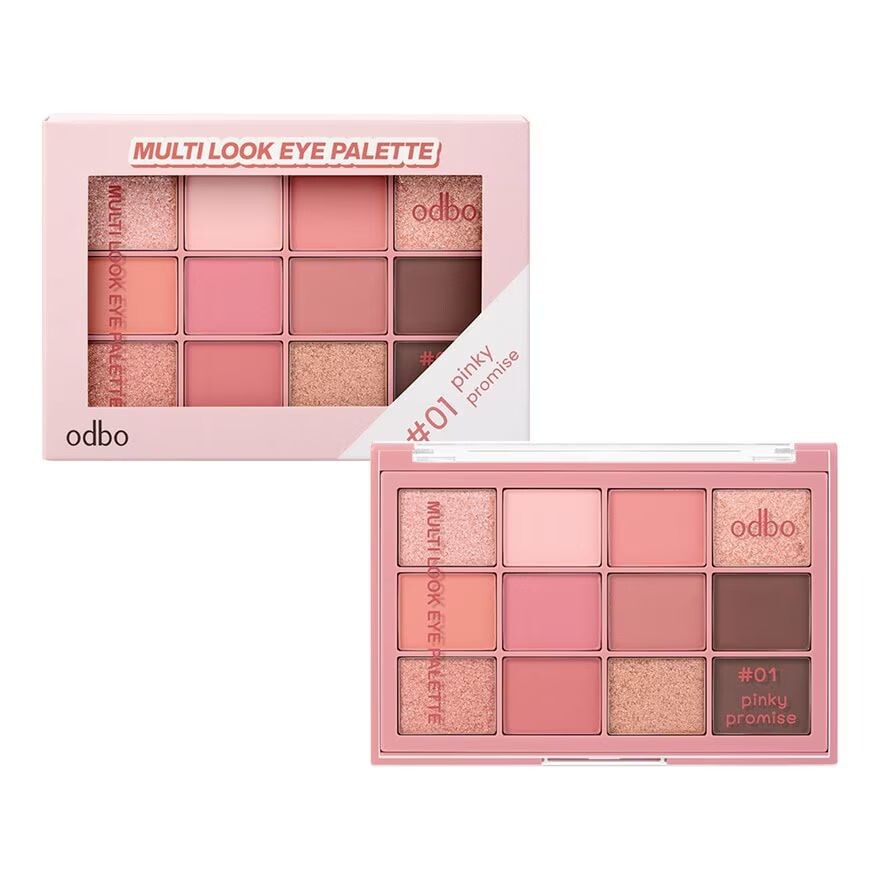 

ODBO Палетка для глаз Odbo Multi Look 10г. 01 Пинки Обещание, Pinky Promise