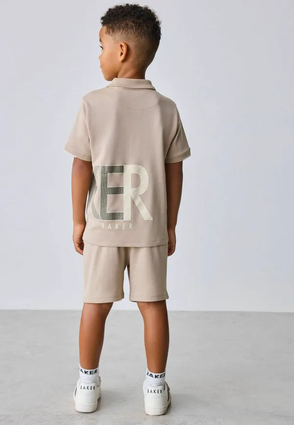 Шорты с графическим принтом, стандартного кроя Baker By Ted Baker, Stone