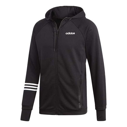 

Куртка adidas Sports Training Knit Hooded Jacket Black, черный