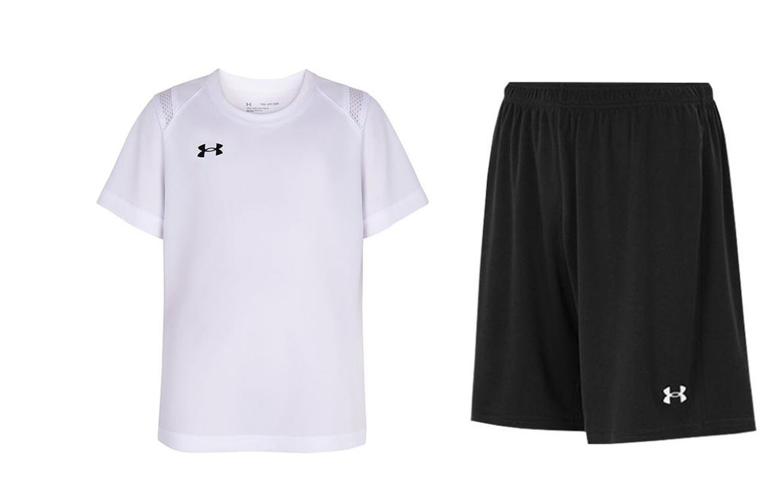 Повседневный спортивный костюм детский Under Armour, комплект одежды (черный+белый) — фото 2