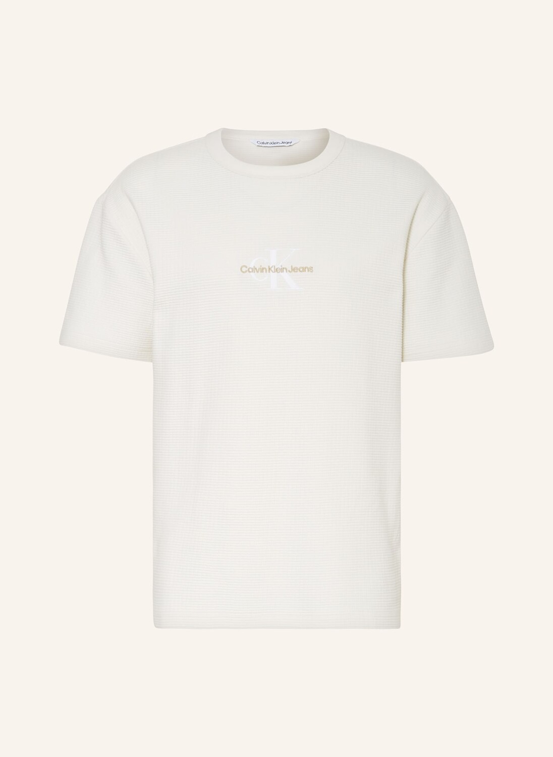 

Футболка Calvin Klein Jeans, экрю
